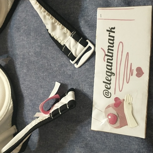 Victoria's Secret "CROCHET FLIRT BANDEAU" Bikini Swimsuit Top White - Picture 6 of 8